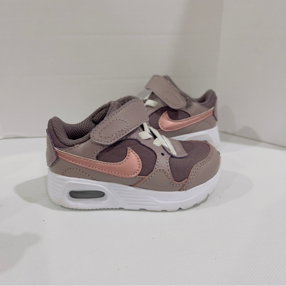 Nike Size 5 Baby Kids (TD) Nike Air Max SC 'Violet Ore Leather Sneaker Shoes